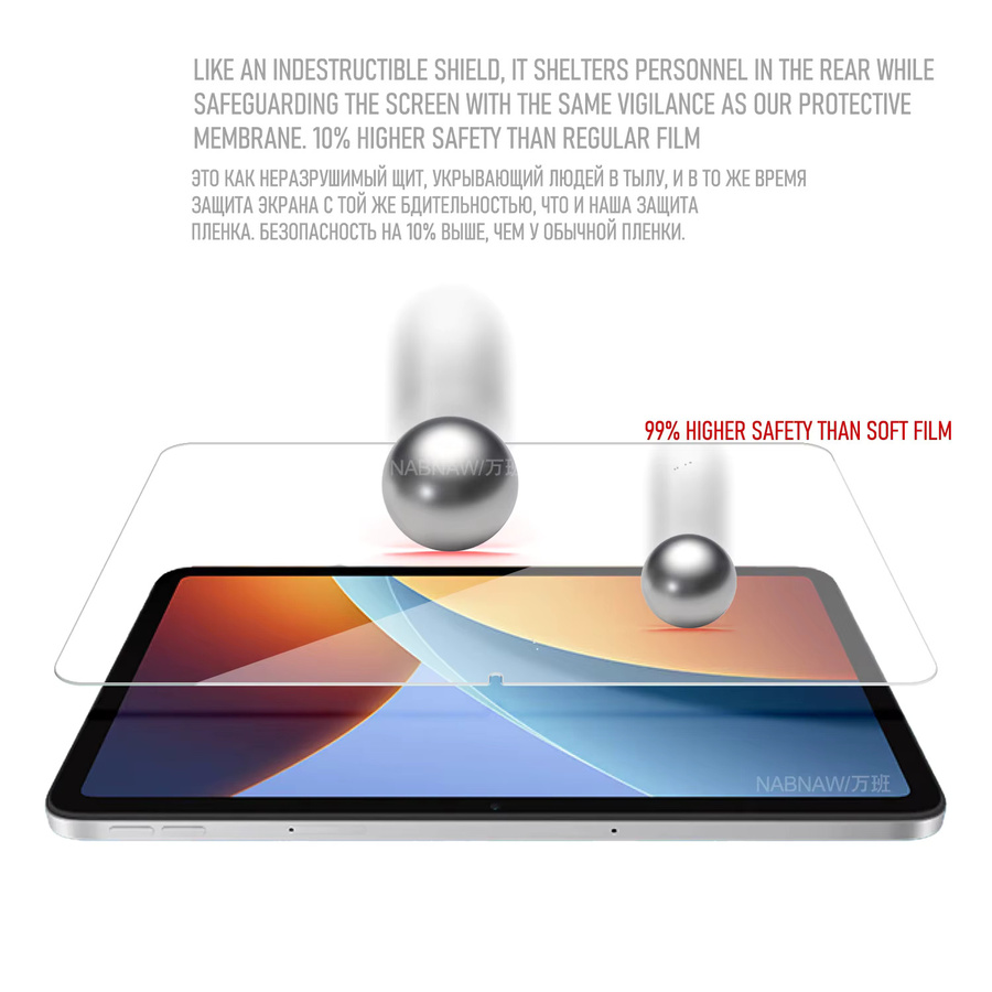 Xiaomi Redmi Pad 2 9.7 Displayschutzfolie aus gehärtetem Glas, 2er-Pack, transparent, 9H kratzfest - Bild 3