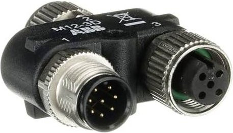 ABB 2TLA020055R0300 Sensor-Aktor-Steckverbinder Buchse in Schwarz - Bild 1