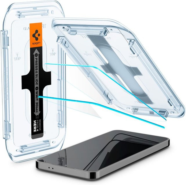 Spigen GlastR EZ FIT Schutzfolie aus gehärtetem Glas für Samsung Galaxy S25+ S936 und Samsung Galaxy S24+ S926, transparent, 2er Set - Bild 1