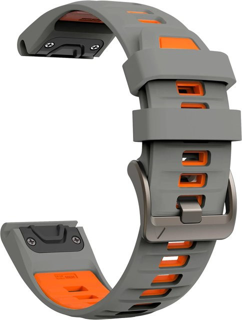 MY-CASE Uhrenarmband Silikon, 26 mm, gray, Unisex - Bild 1