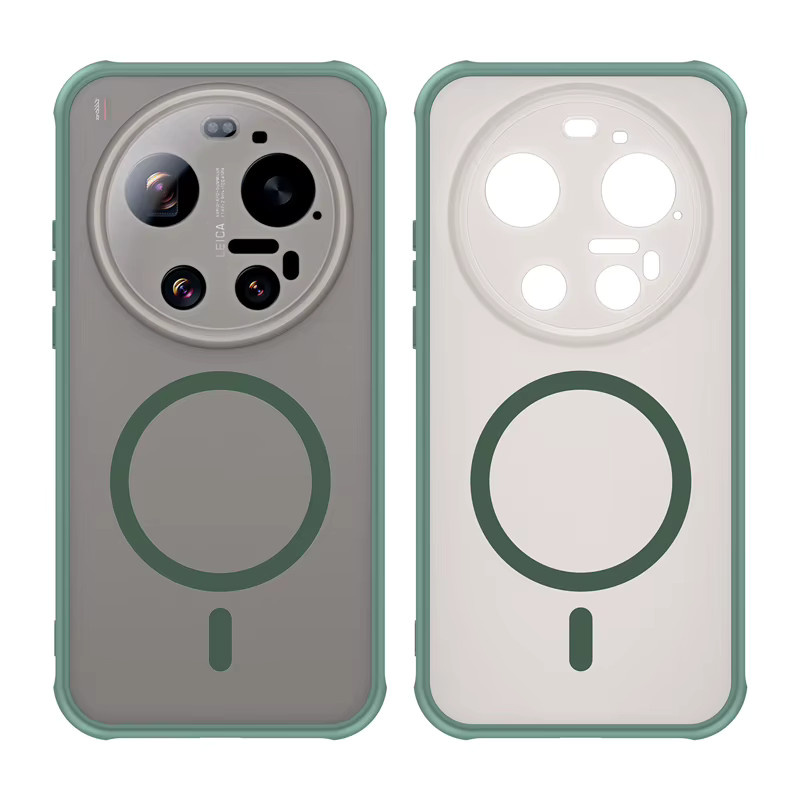 Xiaomi 17 Ultra Schutzhülle halbtransparent mattiert aus PC und TPU in Transparent, Purple oder Green - Bild 3