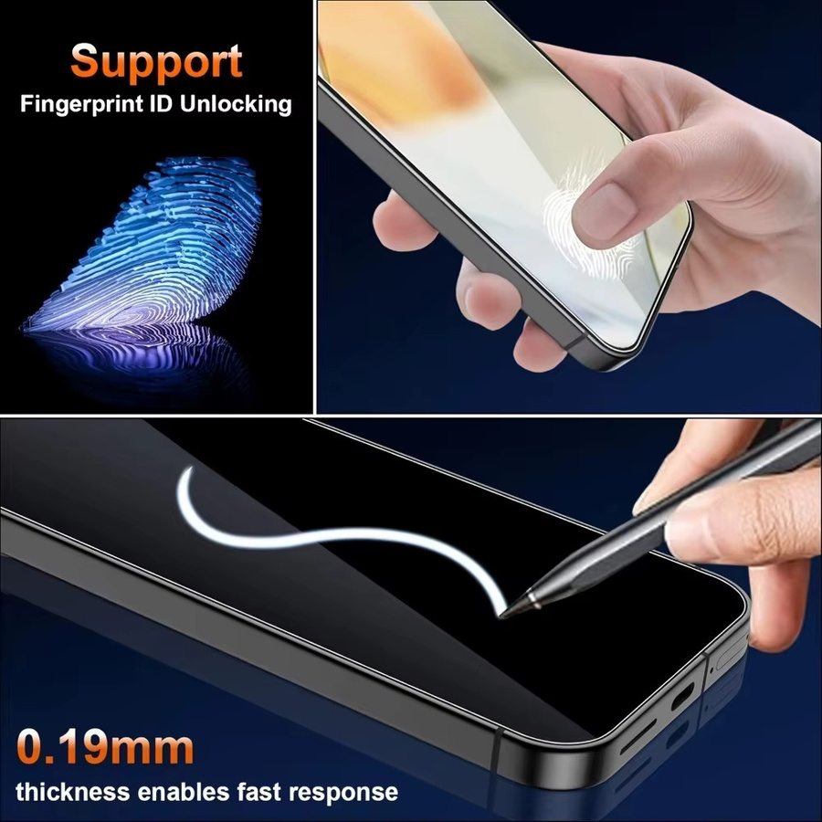 Anti-Spy Displayschutzfolie für Xiaomi 17 Ultra, 15T Pro, 14T, 13T und 12T 5G mit Fingerabdruck-Entsperrfunktion - Bild 3