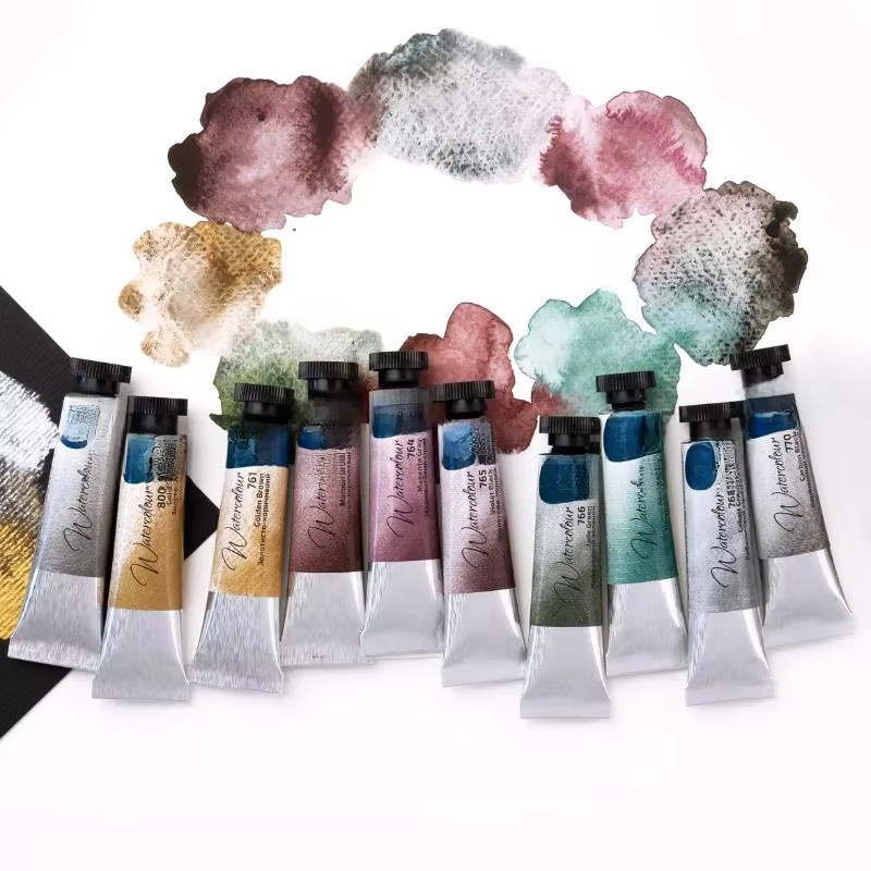 Master Aquarellfarben für Künstler und Schüler, 10 Farben in der Tube, Pink und Multicolour, 10 ml pro Tube - Bild 4
