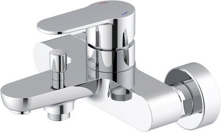LENZ Wannenarmatur CALISTA aus Messing in Chrom und Silber - Bild 1
