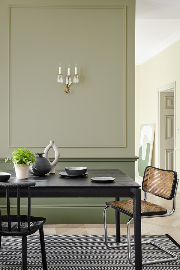 Little Greene Absolute Matt Emulsion Wandfarbe Book Room Green 322, Grün, 1 l - Bild 1