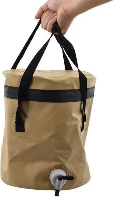 Binchi Outdoor Multifunktionale Wasseraufbewahrungstasche mit Wasserhahn, wasserdichter Falteimer für Camping, 10 l - Bild 1
