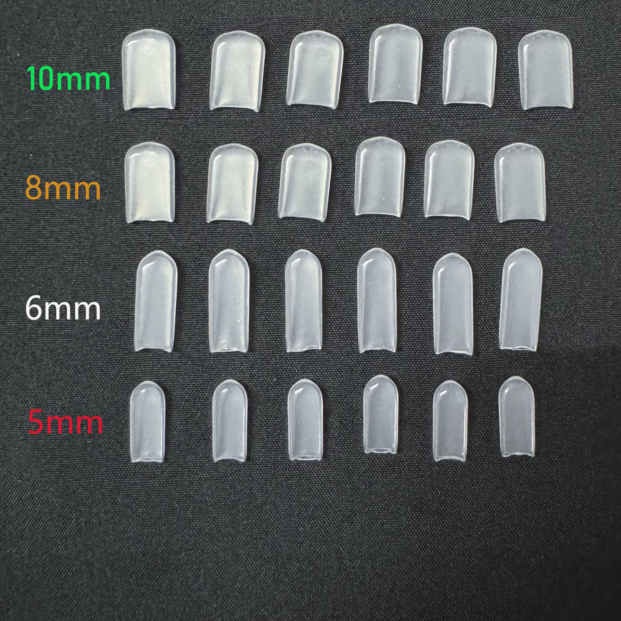 Transparente Kunststoff-Endkappen für Näharbeiten und Hochzeitskleider in den Größen 5 mm, 6 mm, 8 mm und 10 mm - Bild 3