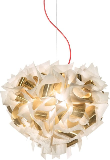 Slamp Veli Suspension Small Pendelleuchte Aurea in Rot mit dimmbarer E27 Fassung - Bild 1
