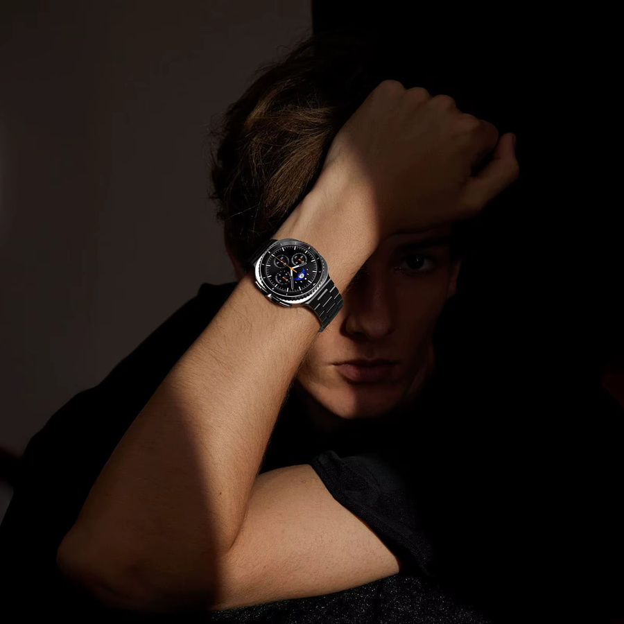 Uhrenarmband Edelstahl, Schwarz, Samsung Galaxy Watch 8 40 mm 44 mm, Unisex - Bild 6