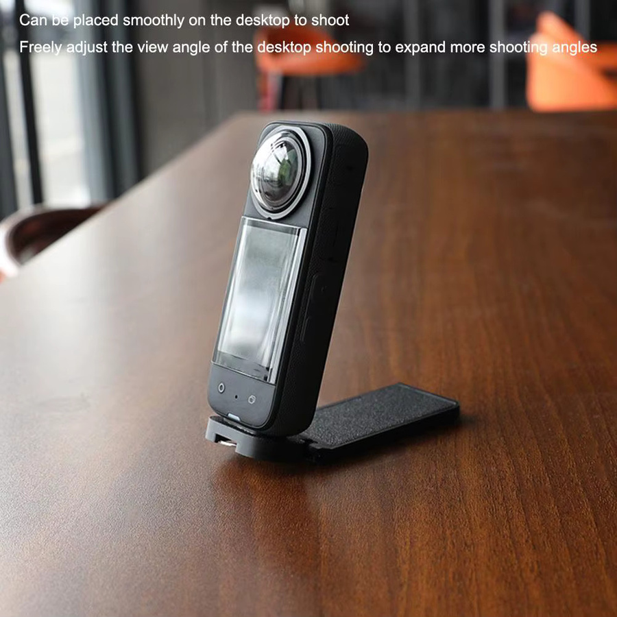 Magnetische Halterung und Desktop-Ständer für Insta360 X5 X4 X3 Action Kameras mit 1/4 Zoll Schraube in Schwarz - Bild 4