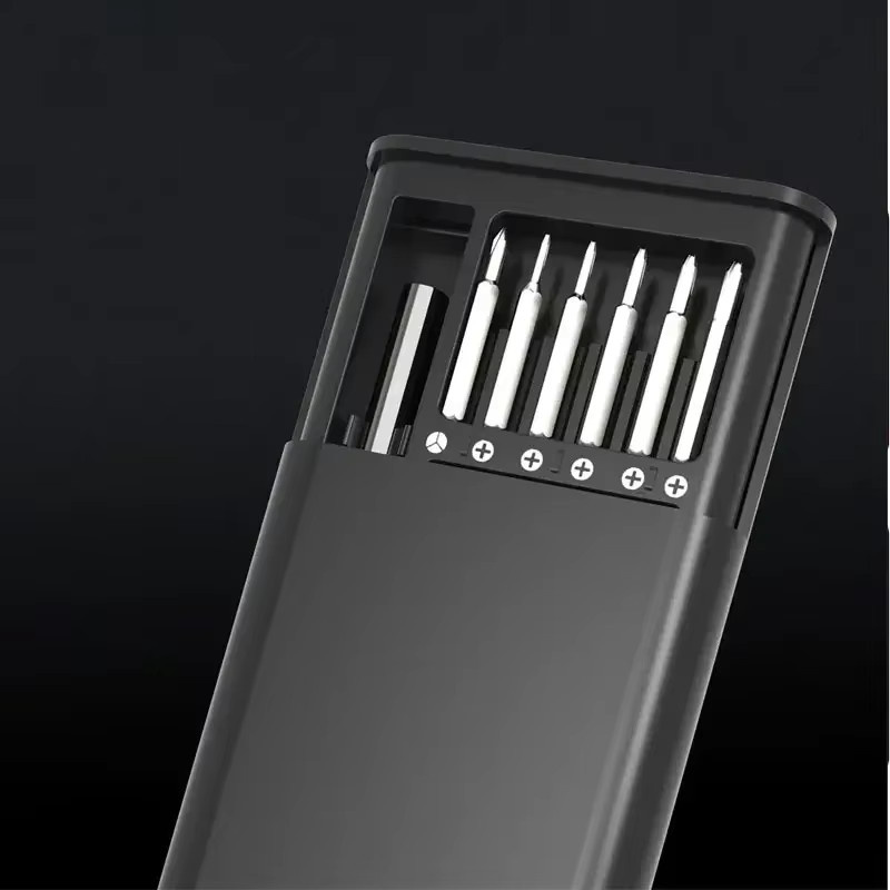 25-in-1 Magnetisches Präzisions-Schraubendreher-Set in Schwarz für die professionelle Reparatur von Telefon, PC und Elektronik mit Torx- und Sechskant-Bits - Bild 2