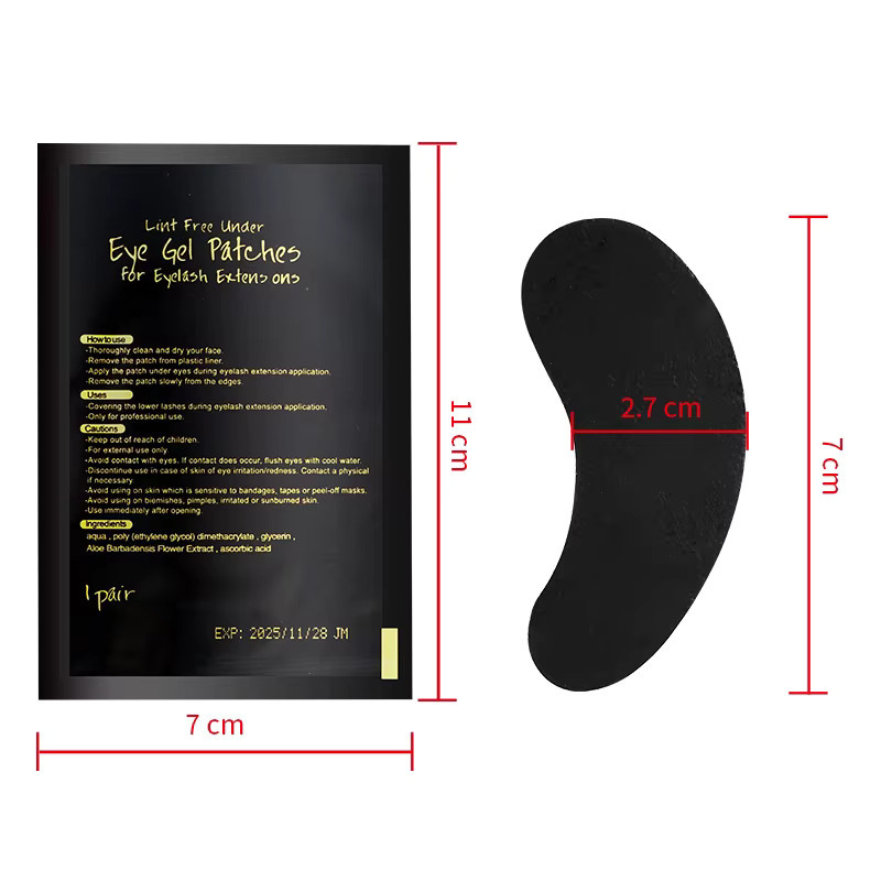 M J JOMAY Hydrogel Augen-Patches, Schwarz, 50 Paare, Unisex - Bild 2