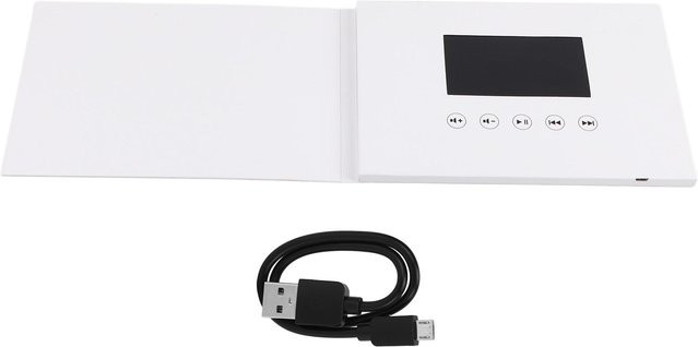 Elektronische Video-Grußkarte mit LCD-Bildschirm von ZuiyouPet1 in Weiß - Bild 1