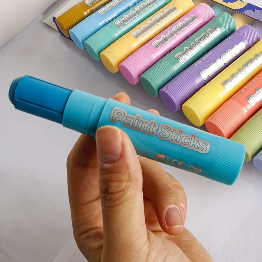 Macaron 12-Farben Schnelltrocknende Buntstifte in Multicolour mit weicher und stapelbarer Farbgebung - Bild 2