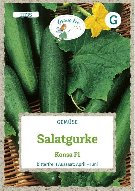 Grüne Fee Konsa F1 Salat- und Schälgurke Saatgut - Bild 1