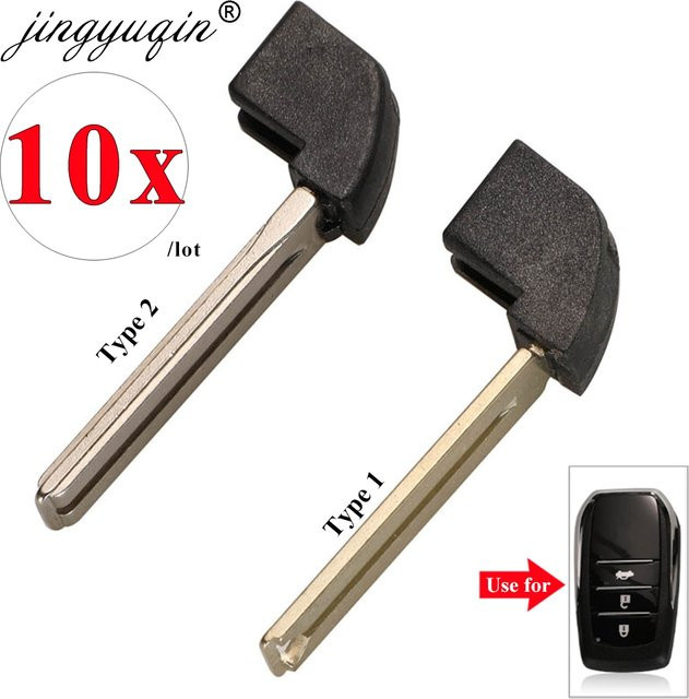 Jingyuqin 10 Stück Smart Remote Key Blank Fob für Toyota Highlander Land Cruiser Rav4 in Schwarz - Bild 1