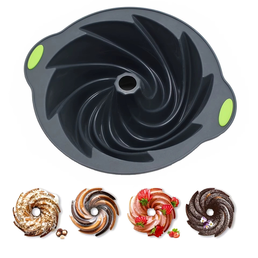 Antihaftbeschichtete Silikon-Kuchenform von zxyouping, runde 3D-Backform für dein Backwerkzeug - Bild 6