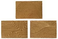 KAEMINGK Fußmatte aus Kokos mit Grafikdesign, rutschfest, braun, B/T: 60 x 40 cm - Bild 1
