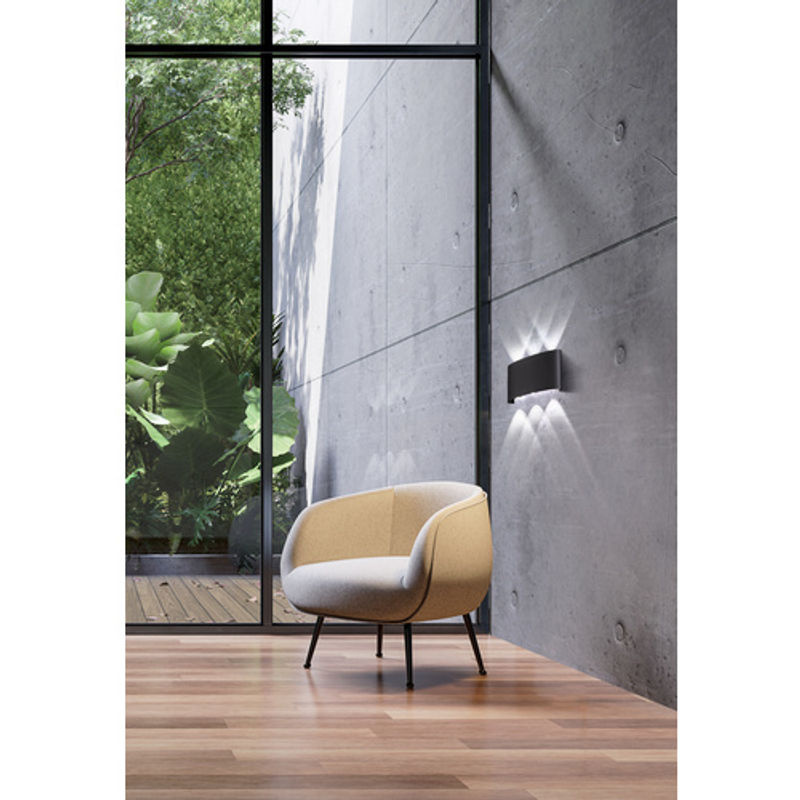 Fischer & Honsel Wandleuchte Berlin aus Metall in Schwarz mit LED und warmweißem Licht - Bild 3