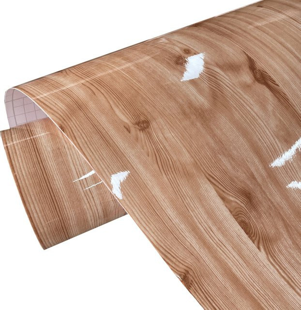 KDSTECK Strukturierte Vinylfolie mit Holzmaserung und Hochglanz-Finish für Möbel und DIY-Projekte - Bild 1