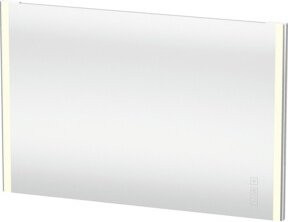Duravit Lichtspiegel XSquare LED mit Dimmer und Touch-Schalter, Farbe: Silber, B/H/T: 120 x 80 x 3,3 cm - Bild 1