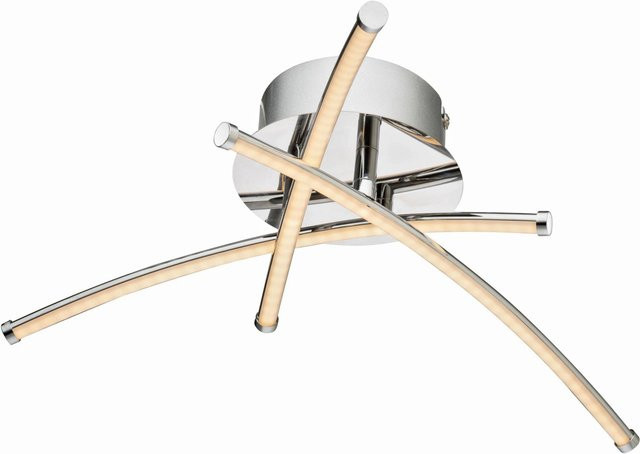Globo LED-Deckenleuchte SHANGHAI in Chrom mit graphischem Design und warmweißem Licht - Bild 1