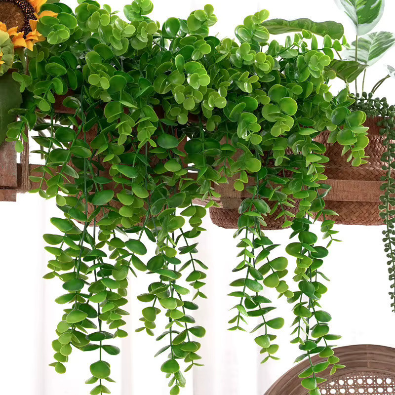 Künstliche Efeu-Pflanzen aus Kunststoff in Grün zur Dekoration für Garten, Balkon, Wand oder Hochzeit - Bild 4