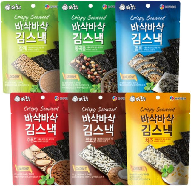 Marochip Knuspriger Meeresalgen-Snack Sortenpackung 6 x 20 g - Bild 1