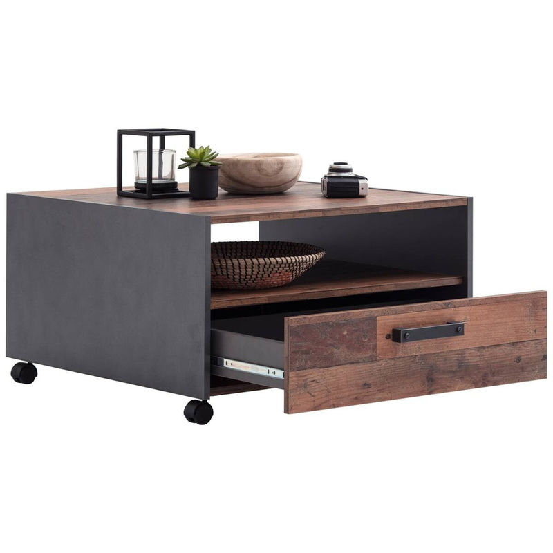 Couchtisch Trendteam Universal Old Wood Nachbildung in Braun B/H/T: 70 x 40 x 70 cm - Bild 4