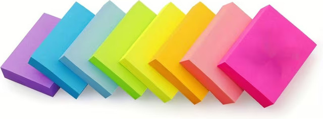 8 Stück selbstklebendes Notizpapier in Multicolour, 400 Blatt Lernhilfe für Büro und Studium - Bild 1