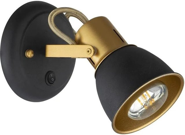 ARTE LAMP LED Wandleuchte in modernem Design für Flur, Küche und Essbereich, Gold/Schwarz - Bild 1