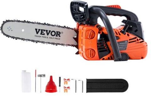 VEVOR Benzin-Kettensäge mit 25,4 ccm Hubraum, 30,5 cm Schwertlänge - Bild 1