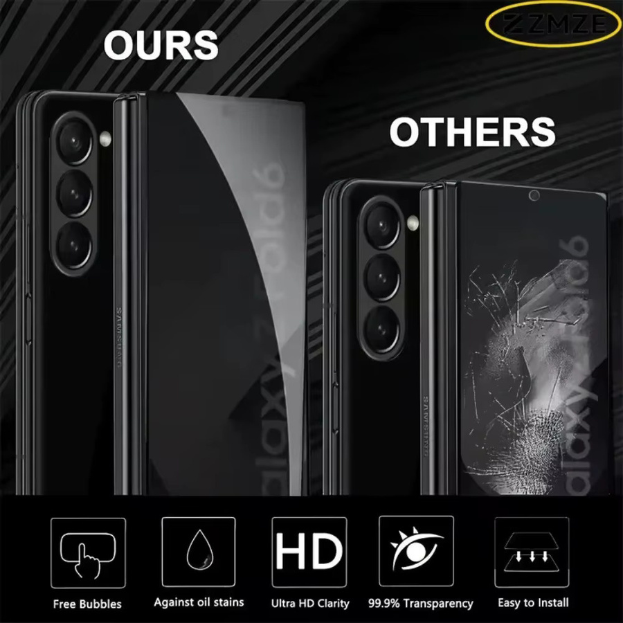 Samsung Z Fold 7 6 5 4 3 2 Sichtschutz Panzerglas Displayfolie aus gehärtetem Glas transparent - Bild 3