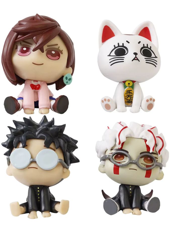 Bandai Q-Version Figuren Set aus 4 Stück mit Ayase Momo, Takakura Ken und Glückskatze in Multicolor aus PVC als Desktop-Dekoration - Bild 4