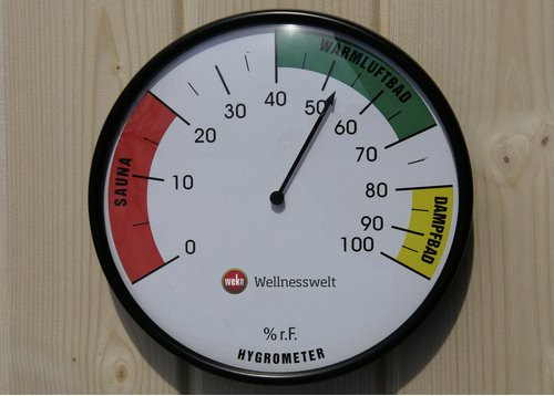 WEKA Sauna-Hygrometer in Weiß - Bild 1