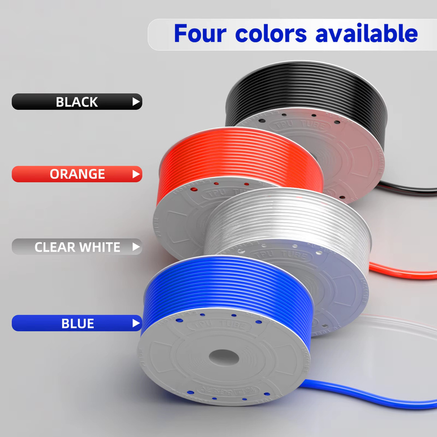 SteelShadow PU-Polyurethan-Luftschlauch für pneumatische Komponenten, 50 m, Farben: Blau und Mehrfarbig, Durchmesser: 4–14 mm - Bild 2