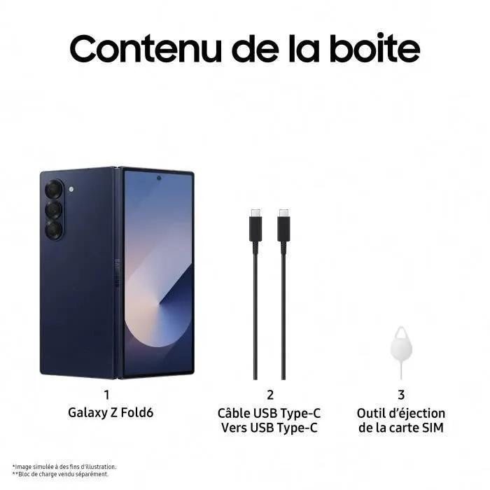 Samsung Galaxy Z Fold6 5G Faltbares Smartphone Single-SIM 256GB Schwarz - Bild 3