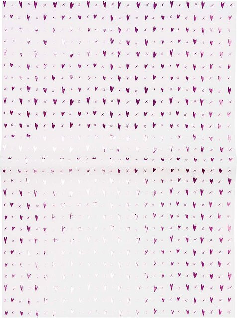 Rico Design Paper Poetry Paper Patch Papier mit rosa Herzen und Hot Foil Effekt, B x H: 30 x 42 cm - Bild 1