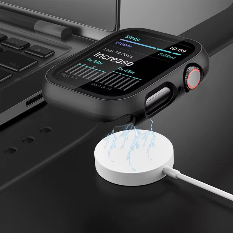 Displayschutz Set mit Glas und Abdeckung für Apple Watch und iWatch Modelle, transparent - Bild 4