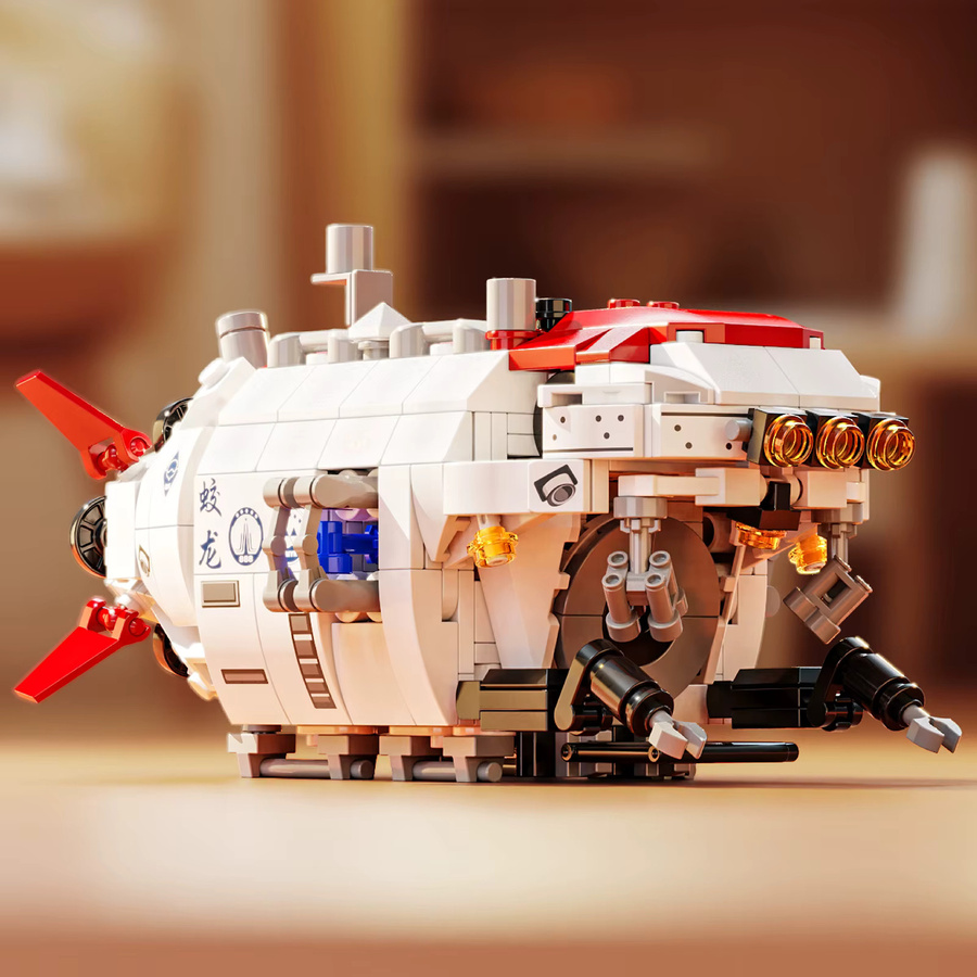 TYCOLE U-Boot Modellbausteine Set mit 480 Teilen aus Kunststoff für Kinder als Puzzle und Desktop-Ornament - Bild 6