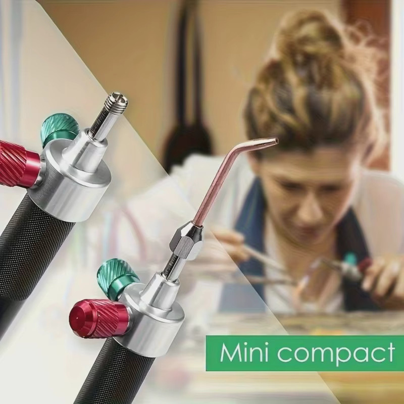PHYHOO Schmuck-Schweißbrenner-Set aus Metall mit 5 Spitzen für die Schmuckverarbeitung - Bild 4