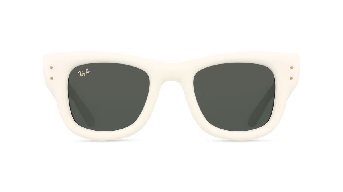 Ray-Ban RB4940 Sonnenbrille Wayfarer Puffer, Vollrand, Quadratisch, Kunststoff, Unisex, weiß - Bild 1