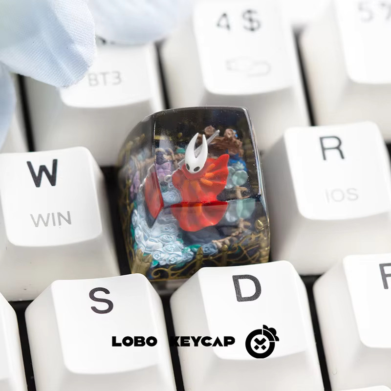 Hollow Knight Hornet Harz Keycap für mechanische Tastaturen, bunt, kreatives Zubehör für Gaming-Peripheriegeräte - Bild 4