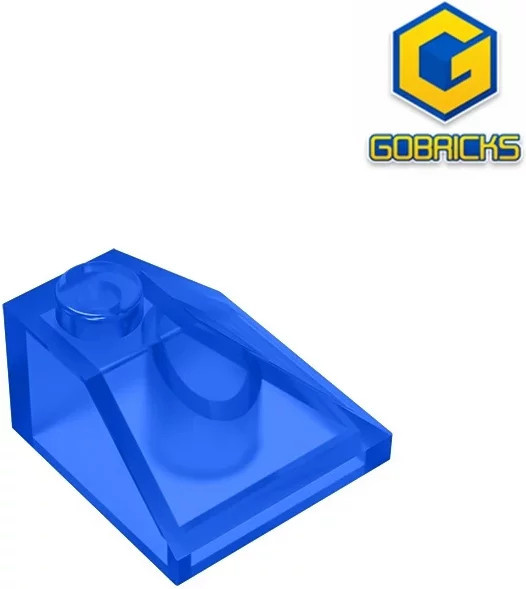 Gobricks GDS-621 Eckensteine 2 x 2/45 außen, Zubehör, Blau - Bild 1