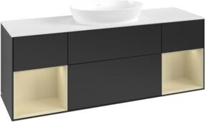 V&B Waschtischunterschrank Finion in Blau mit Lackierung, Breite: 160 cm, Tiefe: 50,1 cm, Höhe: 50,1 cm - Bild 1