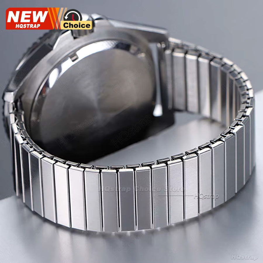 HQstrap Uhrenarmband Edelstahl, 22 mm, Silber, Schwarz, Unisex - Bild 2