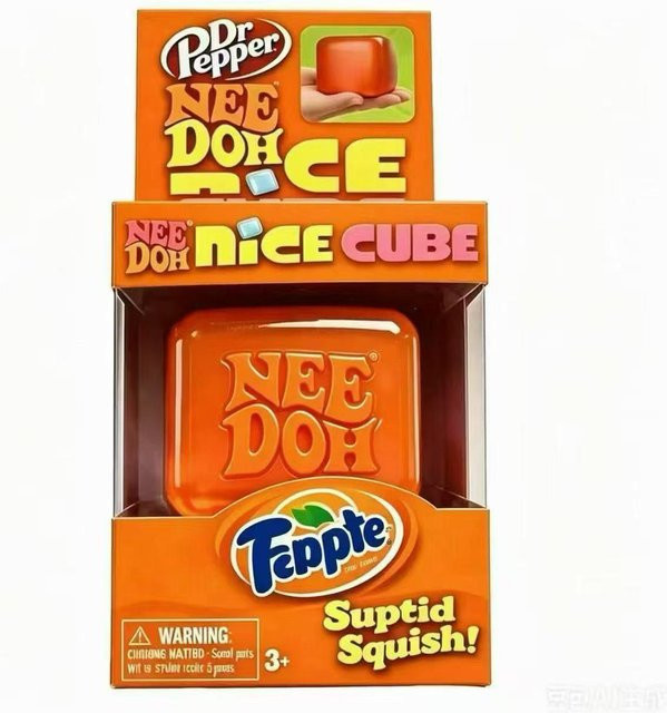 Dr Pepper Nice Cube Squishy, Stressabbau-Spielzeug, Weicher Knetwürfel - Bild 1