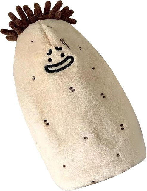 GoolRC Plüsch Stifttasche in Kartoffelform als niedliches Mäppchen in Beige - Bild 1