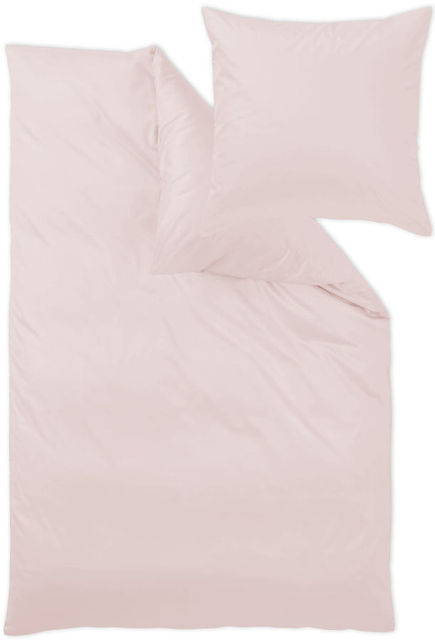 Curt Bauer Mako-Satin Kopfkissen aus Baumwolle in Pink, 40 x 80 cm - Bild 1