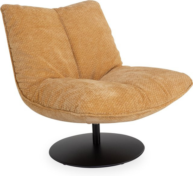 Sessel ZEFERINO OSIMO modern in Gelb mit Stoffbezug und Schwenkfunktion - Bild 1